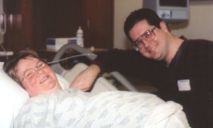 Trish and John before the birth